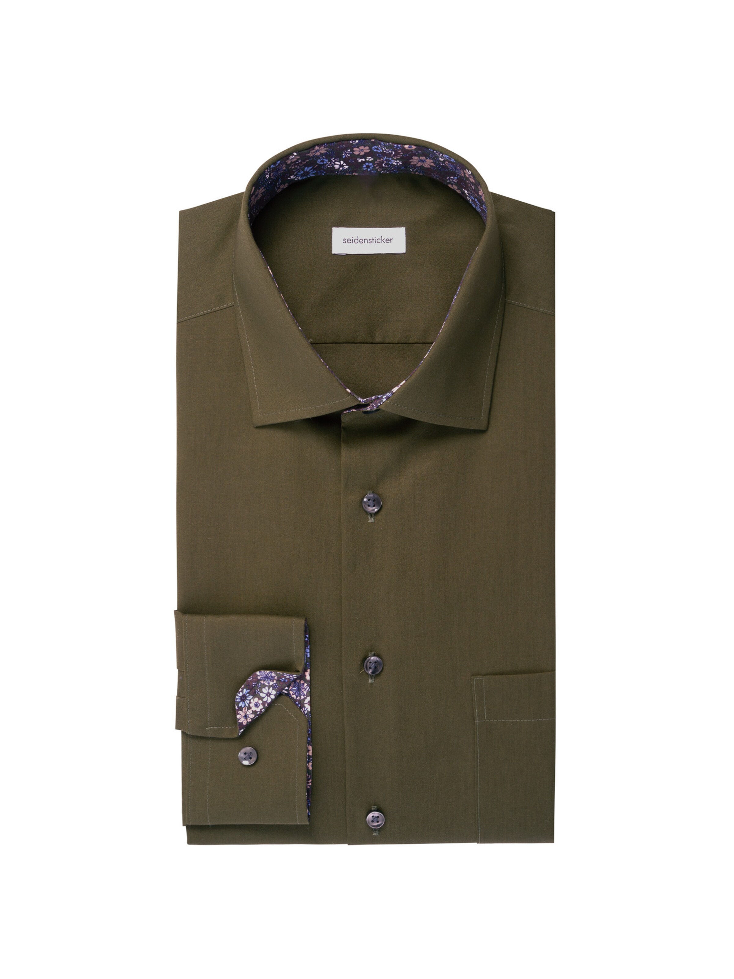 SEIDENSTICKER Regular fit Zakelijk overhemd in Groen