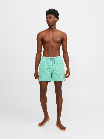 JACK & JONES Badshorts 'FIJI' i grön