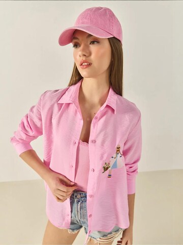 Bianco Lucci - Blusa em rosa: frente