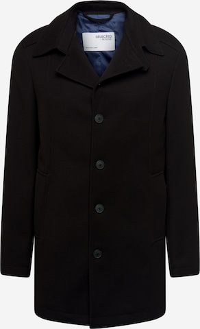 SELECTED HOMME Between-seasons coat 'DRAPER' in Black: front