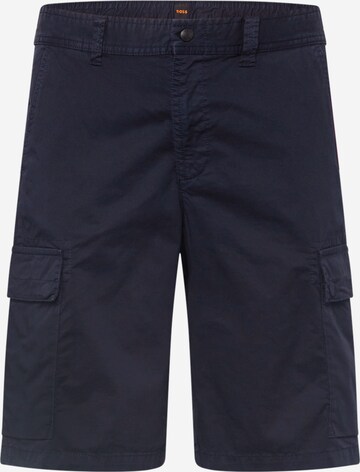 BOSS Loosefit Cargobroek 'Sisla-6' in Blauw: voorkant