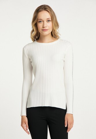 DreiMaster Klassik Pullover in Weiß: predná strana