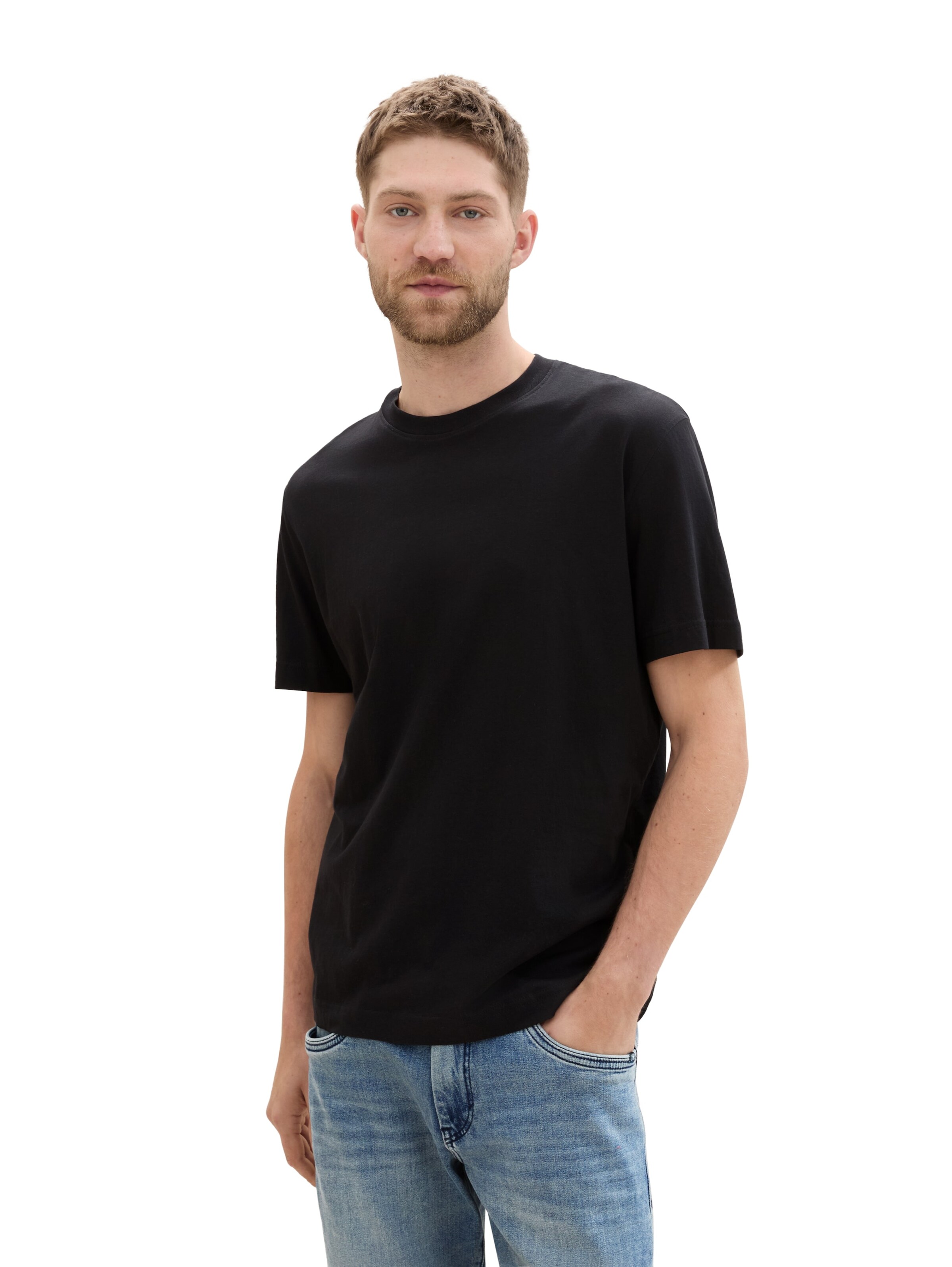 TOM TAILOR T-Shirt in Schwarz