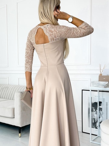 Numoco Abendkleid 'Maxikleid Amber'‌‌‌‌‌ in Beige