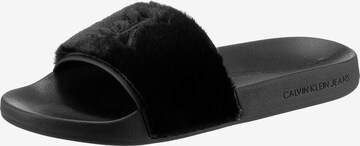 Calvin Klein Jeans Mules in Black: front