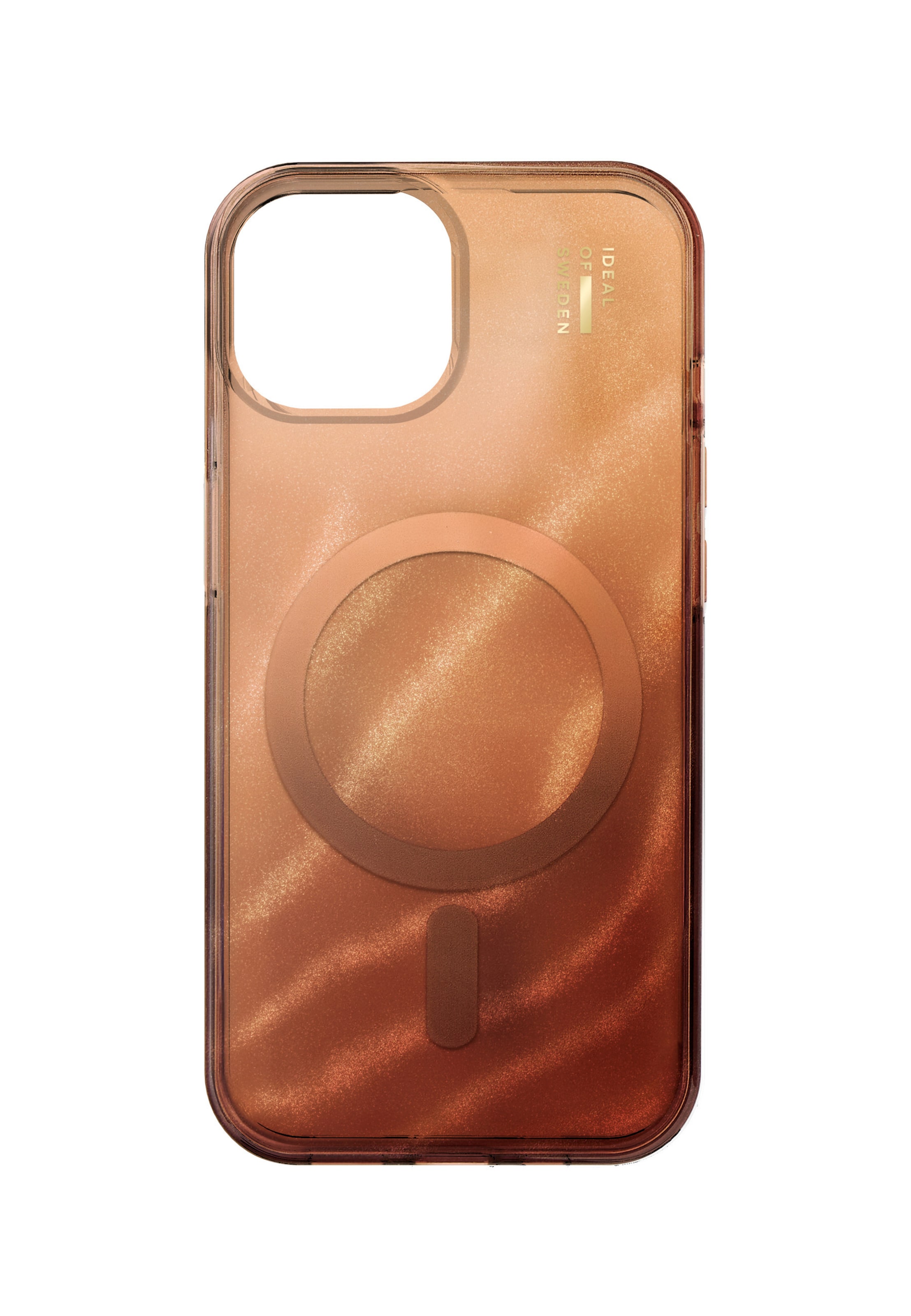Protection pour Smartphone 'MagSafe iPhone 13 / 14 / 15 / 16e' iDeal of Sweden en marron : devant