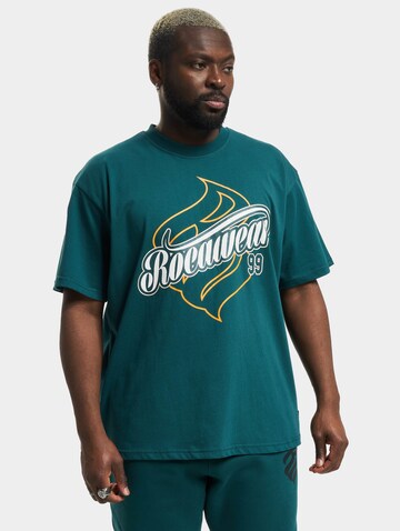 T-Shirt 'Luisville' ROCAWEAR en vert : devant