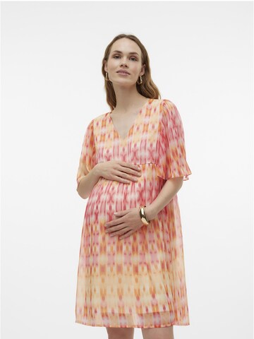 Vero Moda Maternity Dress in Orange: front