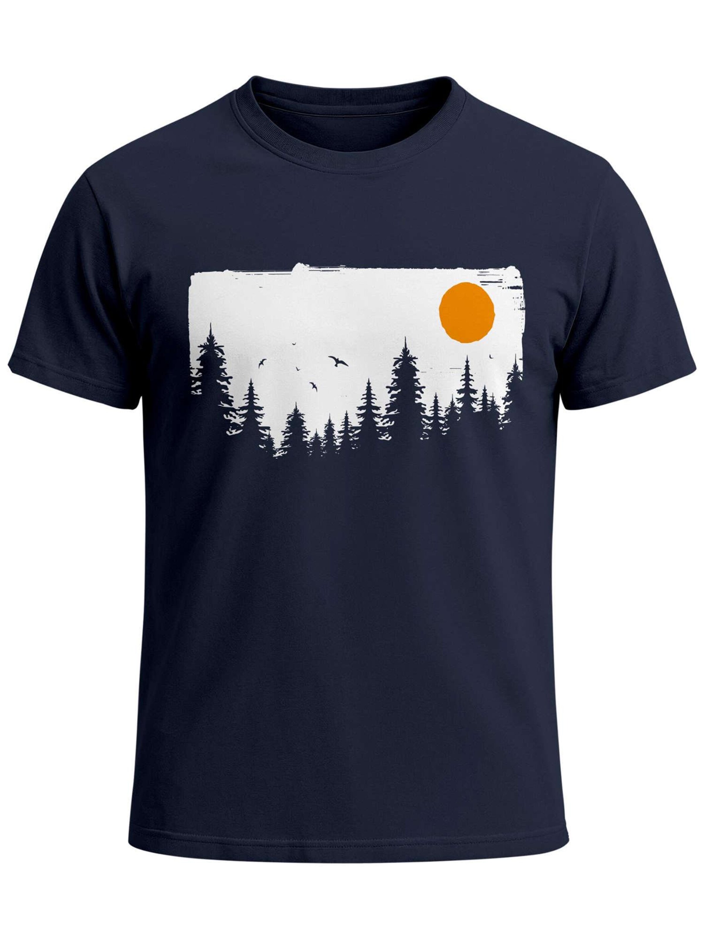 Neverless Shirt 'Forest' in Blue: front