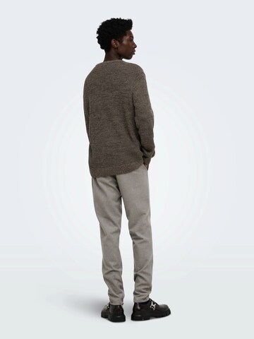 Only & Sons Pullover in Braun