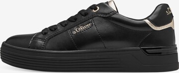 Sneaker low de la s.Oliver pe negru