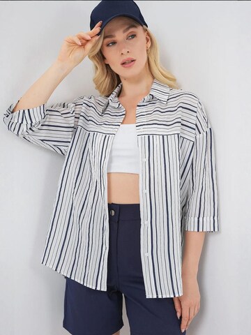 Chemisier Bigdart en bleu : devant