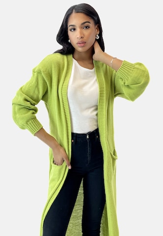 Elara Knitted coat in Green