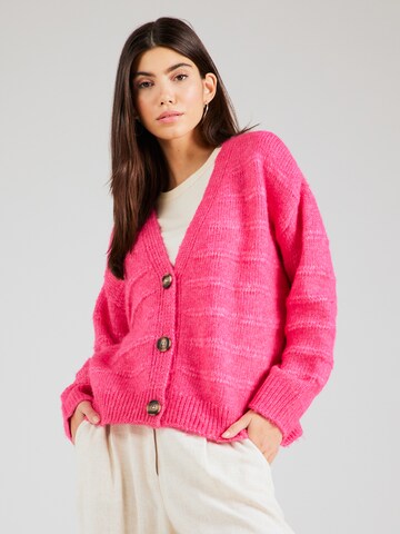 Cardigan 'CELINA' ONLY en rose : devant