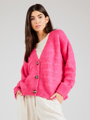 ONLY Knit cardigan 'CELINA' in Pink: front