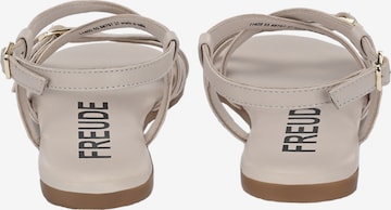 FREUDE Sandalen met riem 'Antares' in Beige