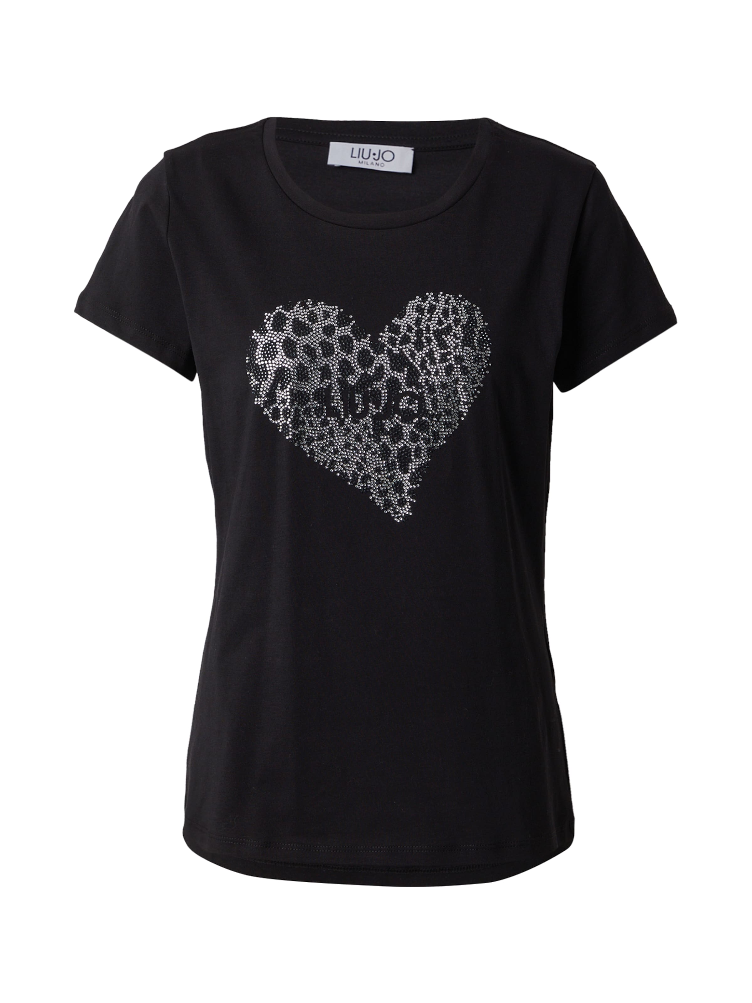 melns Liu Jo T-Krekls: no priekšpuses