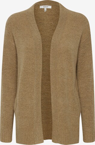 b.young Knit Cardigan in Brown: front