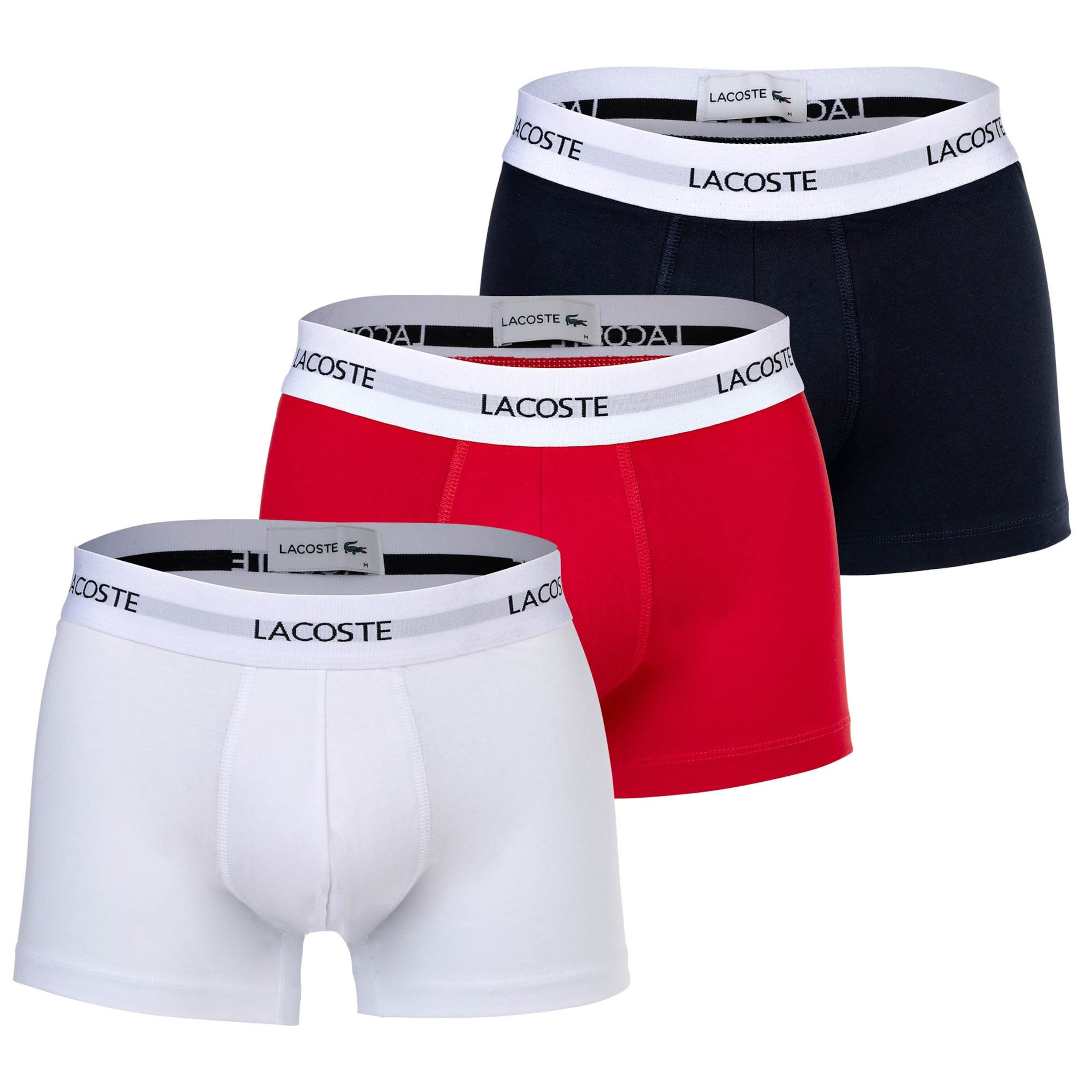 LACOSTE - Calzoncillo boxer en azul: frente