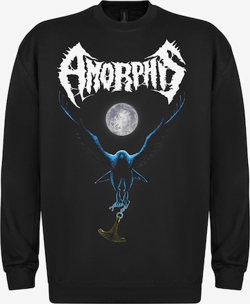 Sweat-shirt 'Amorphis Black Winter Day Sweatshirt Sweatshirt' Amorphis en noir : devant