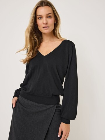 Sweat-shirt Tamaris en noir : devant