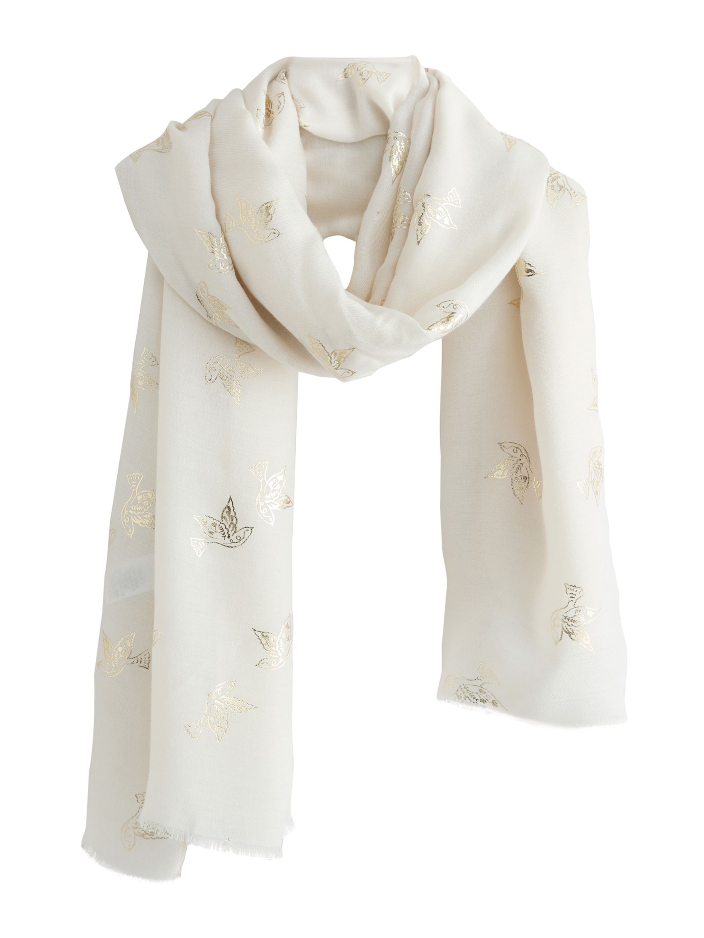 Next Shawl in Beige: front