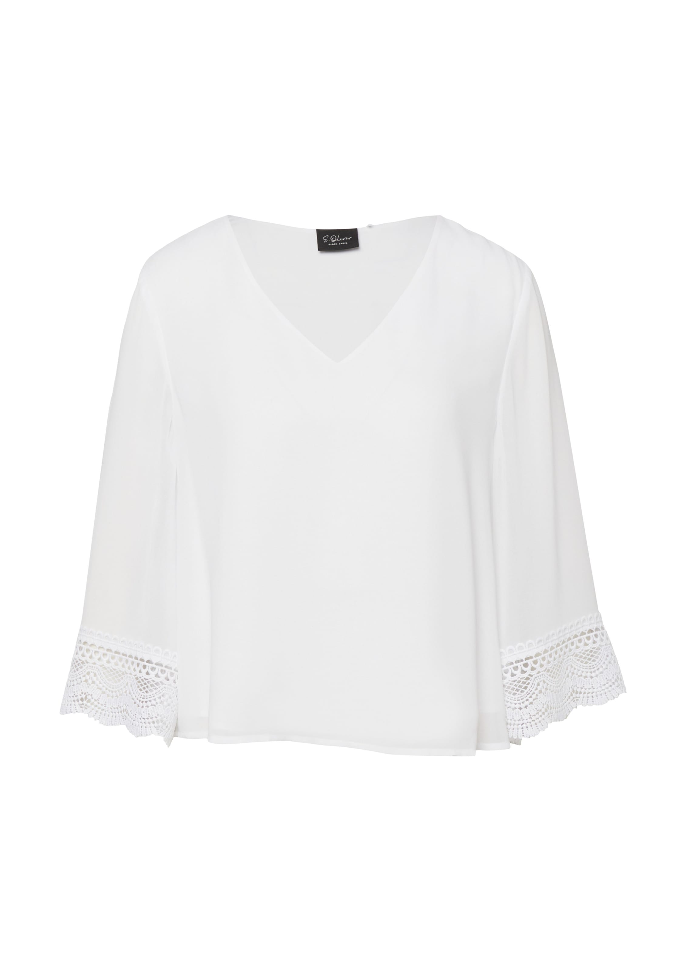 s.Oliver Blouse in Wit: voorkant