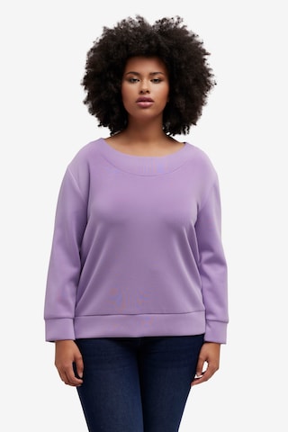 Ulla Popken Sweatshirt in Lila: voorkant