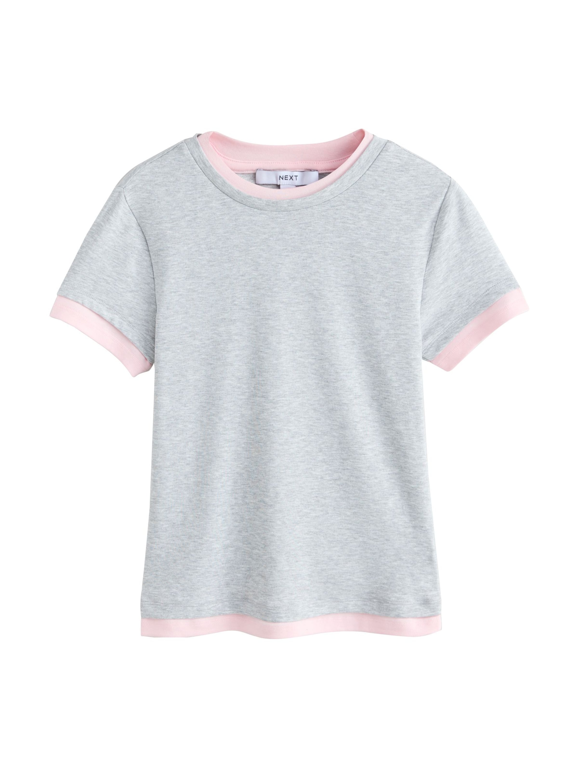 Next T-Shirt in Grau: Vorderseite