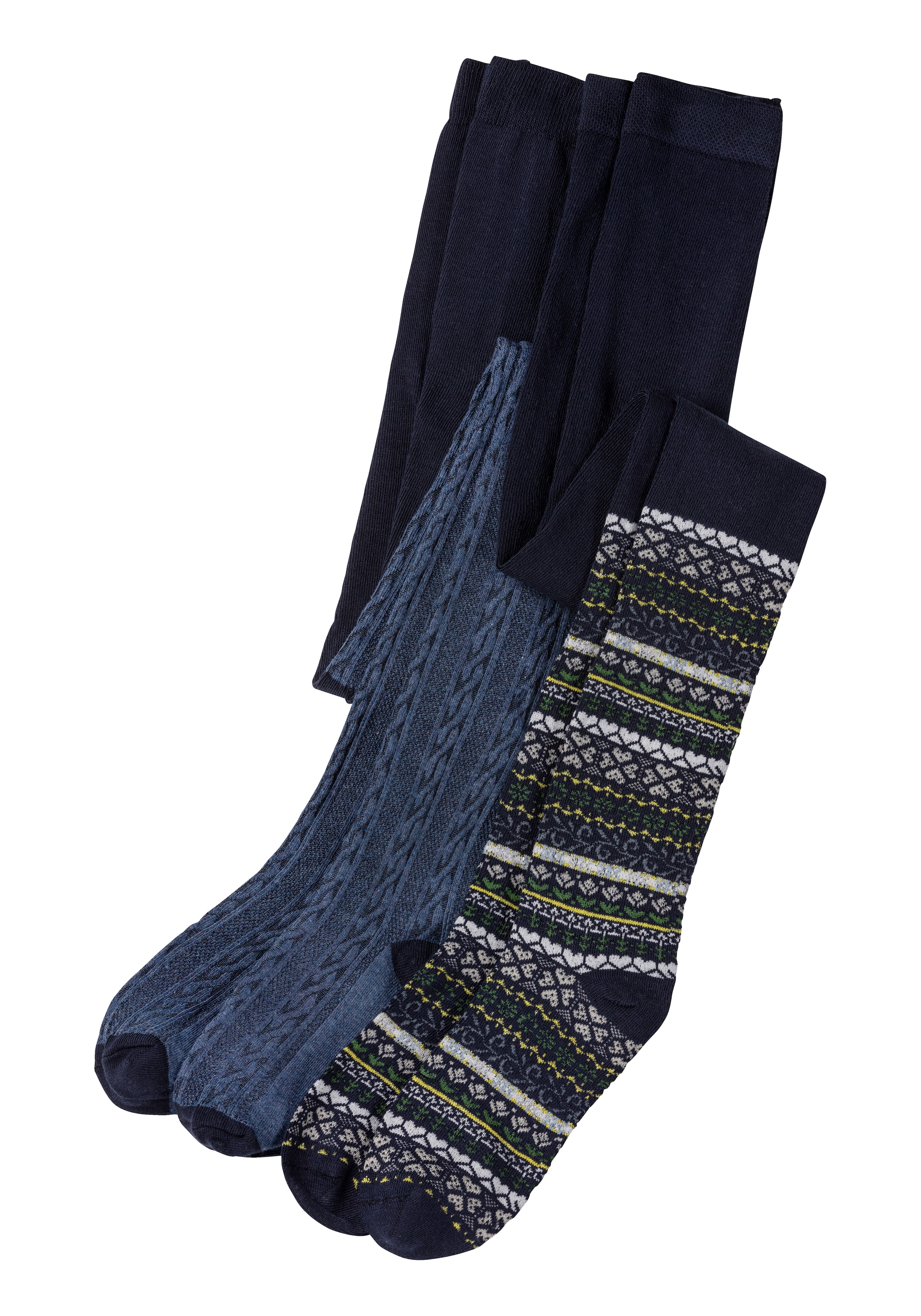 H.I.S Tights in Blue: front