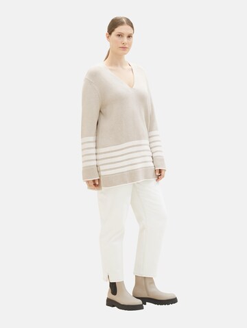 Tom Tailor Women + Sweater in Beige