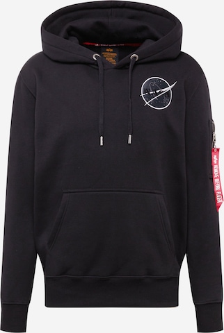 ALPHA INDUSTRIES Sweatshirt 'Dark Side' i svart: framsida