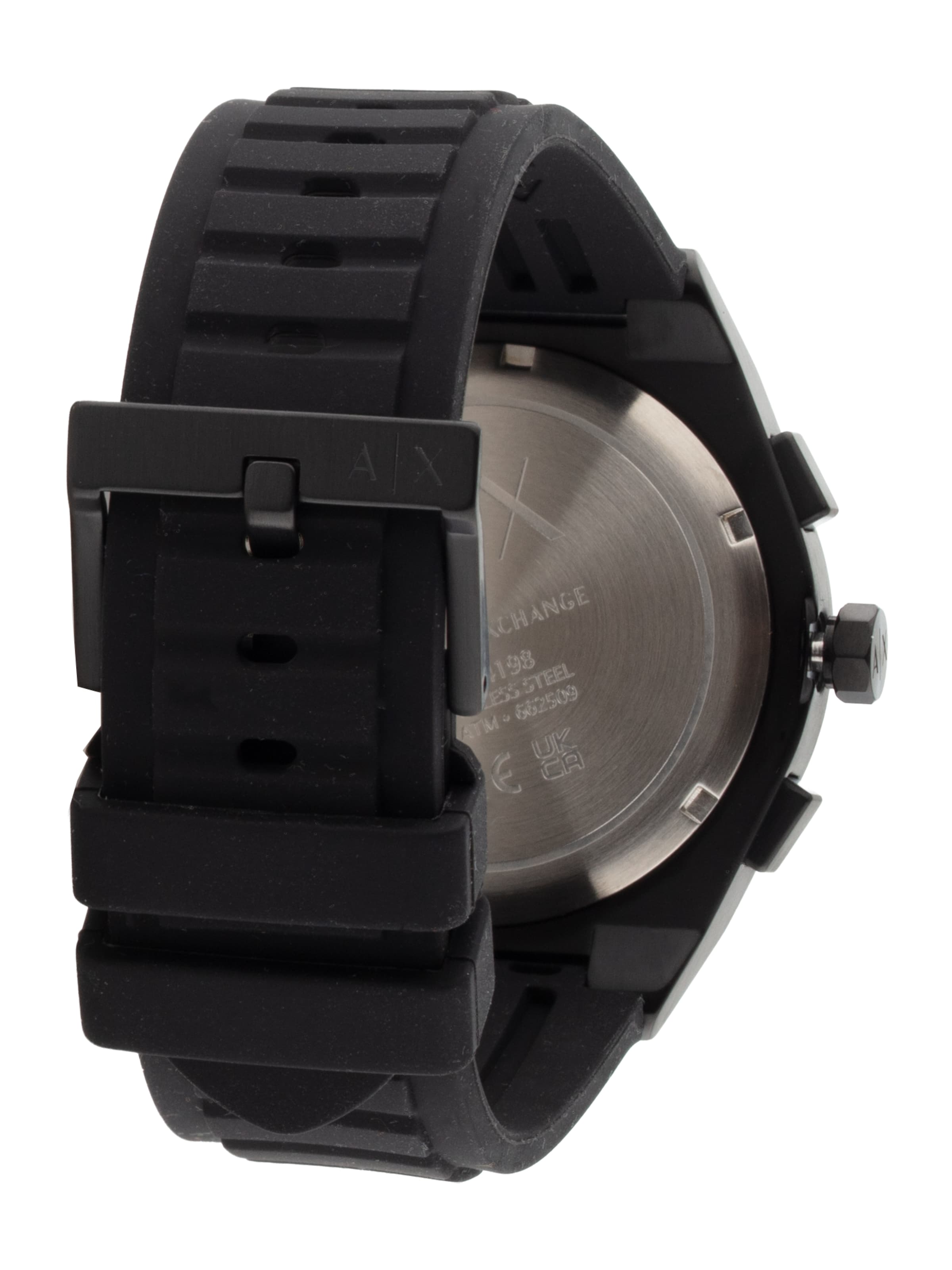 ARMANI EXCHANGE Аналогов часовник в черно