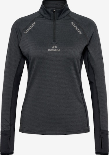 Newline Sportief sweatshirt 'Mesa' in de kleur Lichtgrijs / Zwart, Productweergave