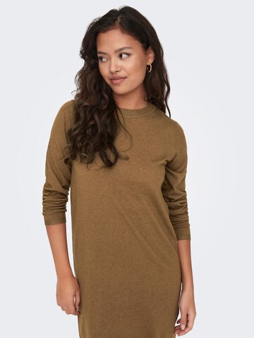 JDY Knitted dress 'Prime' in Brown