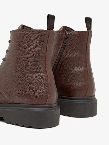 Bianco Lace-Up Boots 'TEMPO' in Brown