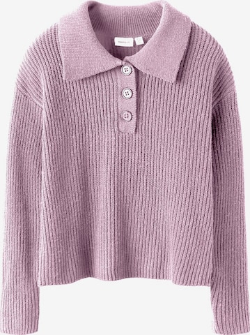 NAME IT Pulover 'NKFNIA' | vijolična barva: sprednja stran