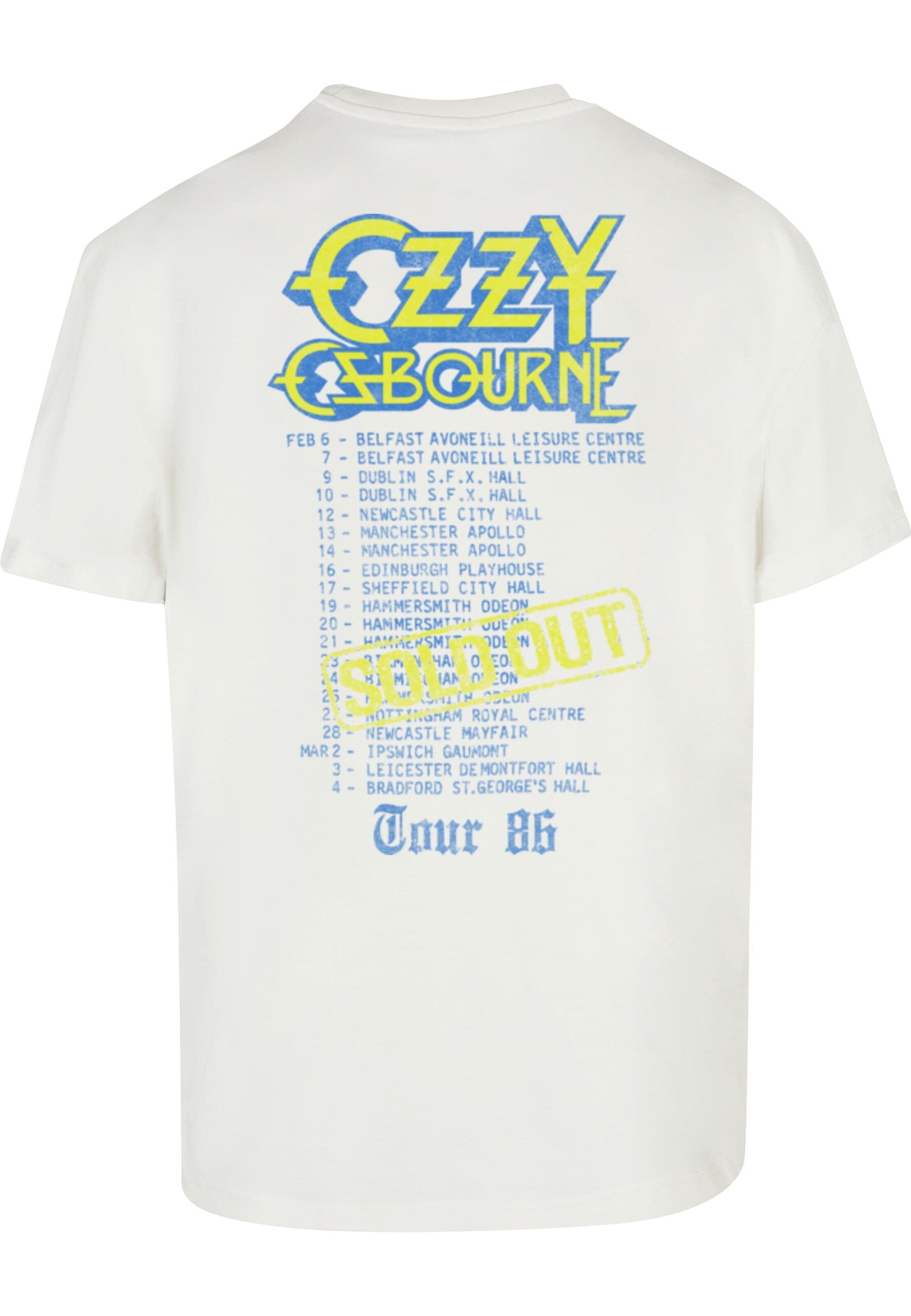 Merchcode Shirt 'Ozzy Osbourne - Ultimate Sin Tour' in White