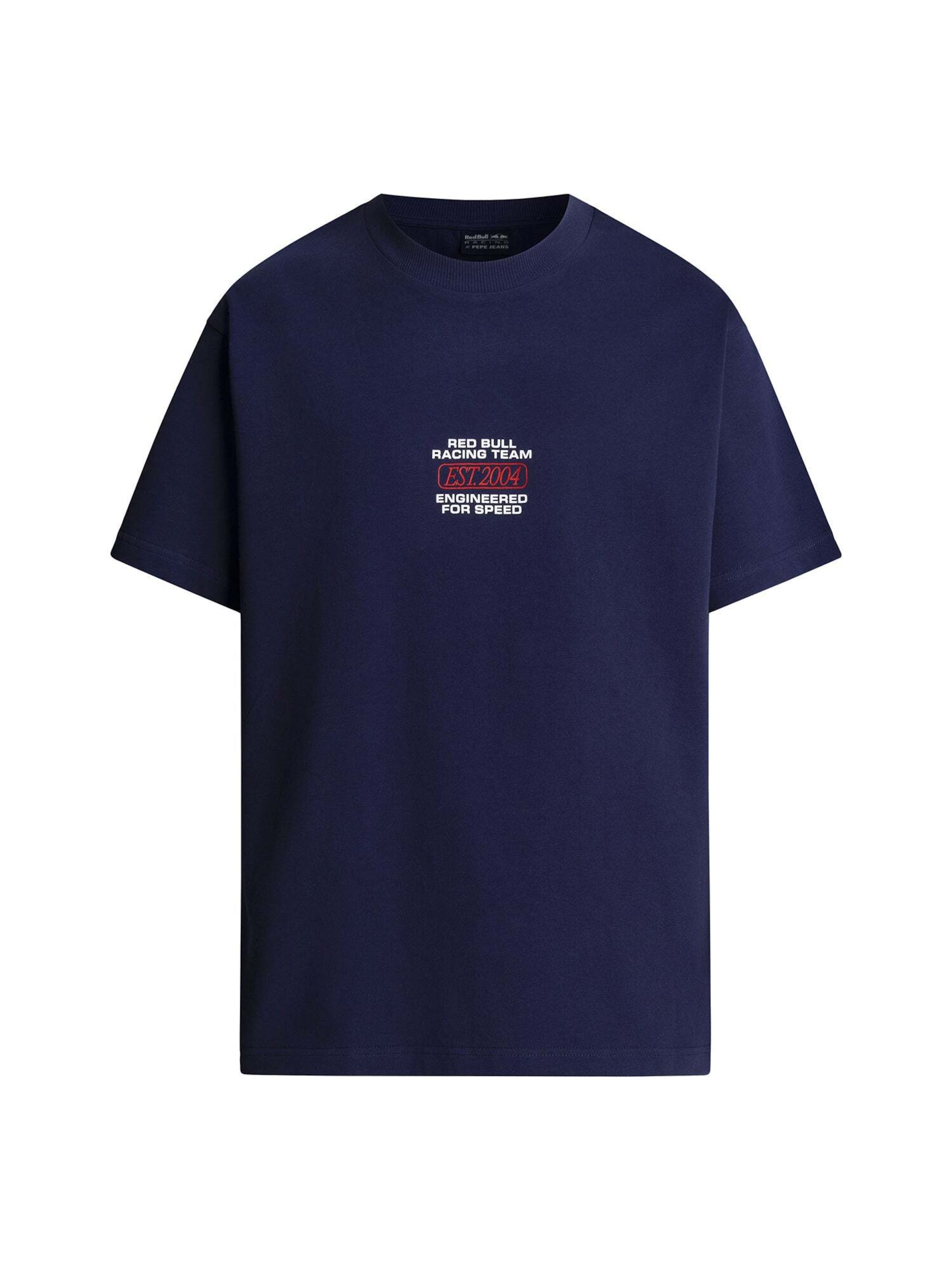 Red Bull Racing x Pepe Jeans Shirt 'EST 2004' in Blue: front