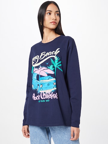 T-shirt Nasty Gal en bleu : devant