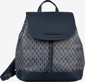 TOM TAILOR Backpack 'Yoki City' in Blue: front