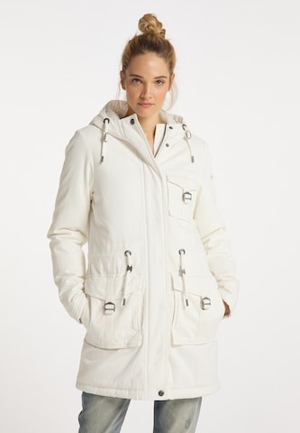 DreiMaster Vintage Winter Parka in White: front