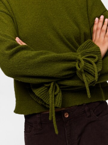 PIECES Sweater ' PCFie' in Green