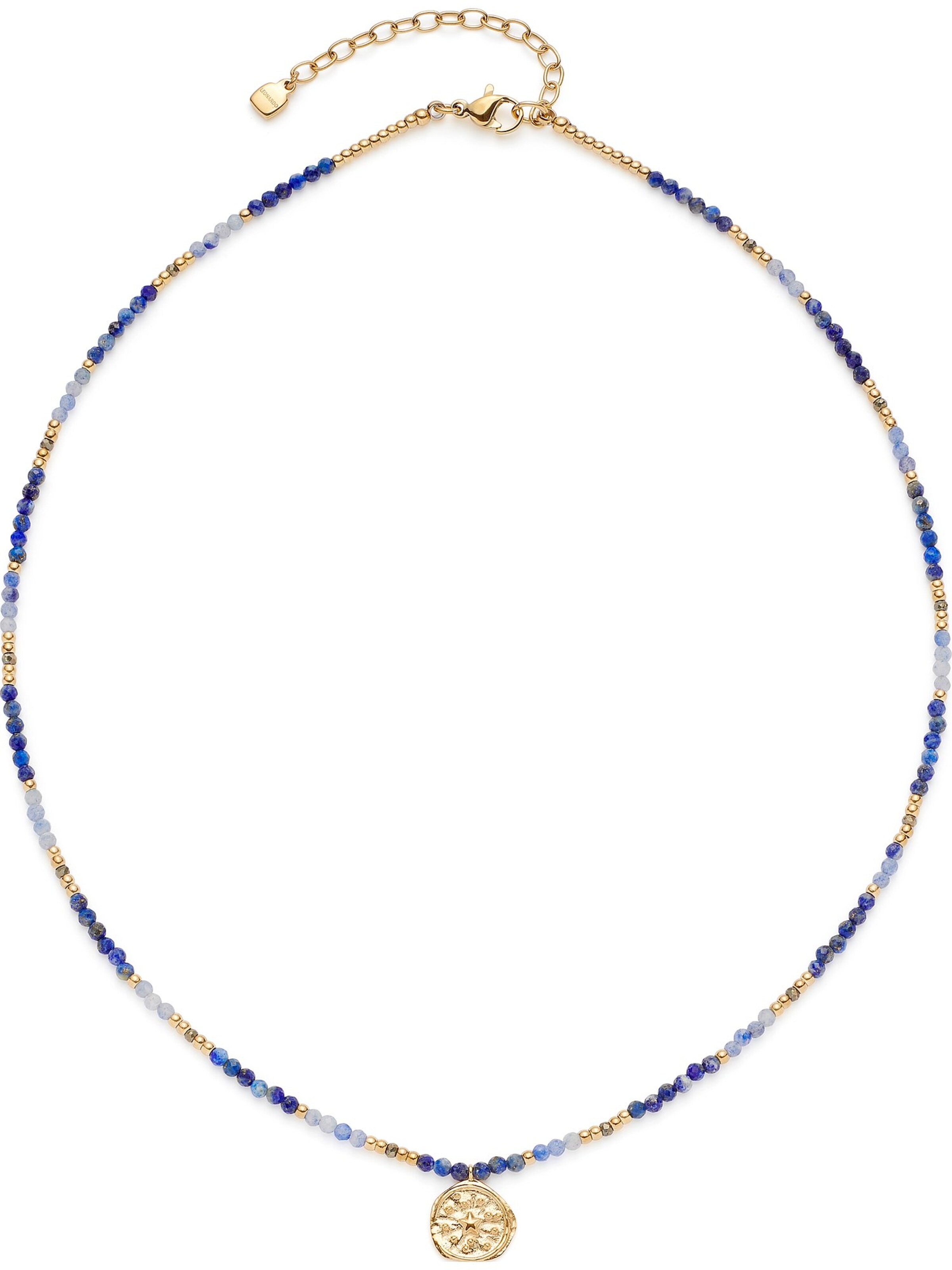 LEONARDO Necklace in Blue: front