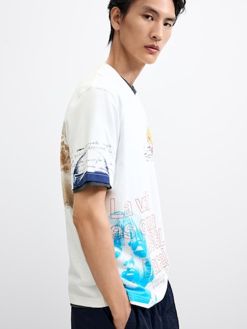 Tricou de la Desigual pe alb