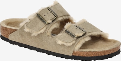 BIRKENSTOCK Pantolette 'Birkenstock Arizona Shearling Pantolette taupe Lammfell Schmal 1028293' in 44 in braun, Produktansicht