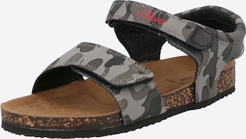 s.Oliver Sandals & Slippers in Grey: front