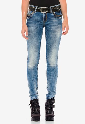 CIPO & BAXX Regular Jeans 'WD380' in Blauw: voorkant