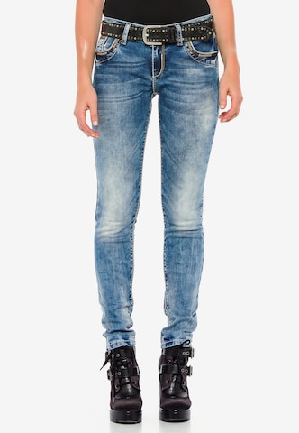 CIPO & BAXX Regular Jeans 'WD380' in Blauw: voorkant