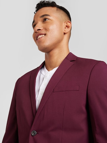 JACK & JONES Slim fit Suit Jacket 'JPRFRANCO' in Red